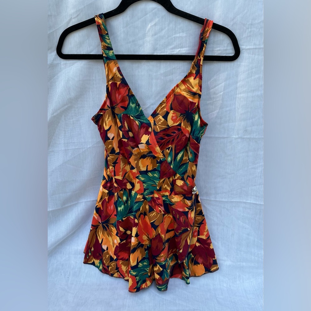 Bathing Suit Vintage 1 piece with skirt